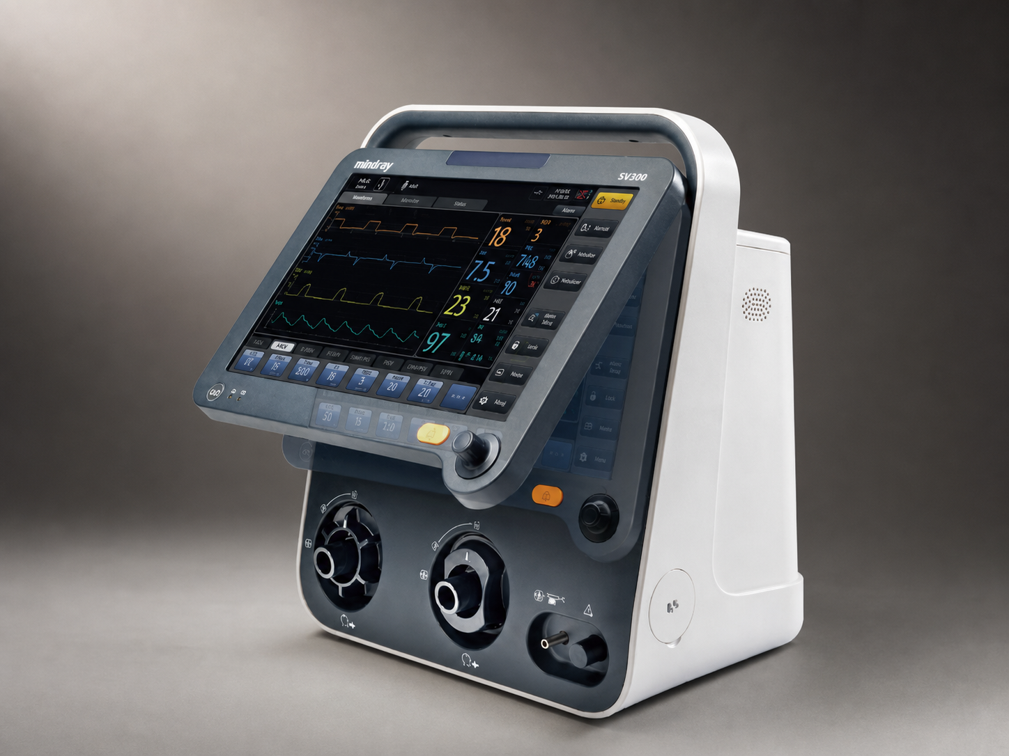 Mindray SV300 ventilator in studio light